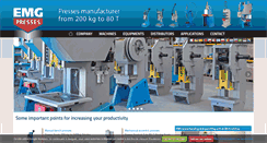Desktop Screenshot of emgpresses.com